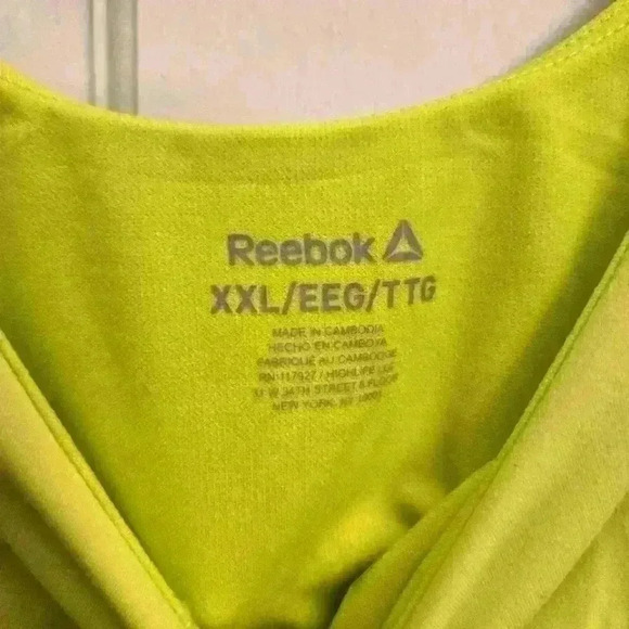 SET of 2, Reebok Evolution Knit Skort & Bra Tank Lime Punch,Size XXL - Picture 4 of 7